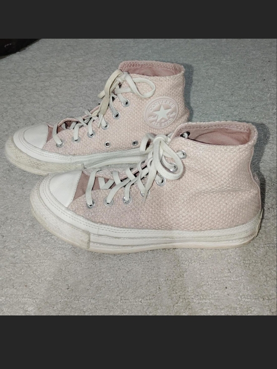 Converse Shoes - Converse Pink High Top Sneakers